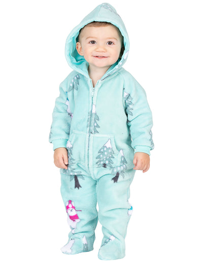 Land of Llamas Infant Hoodie Chenille Onesie