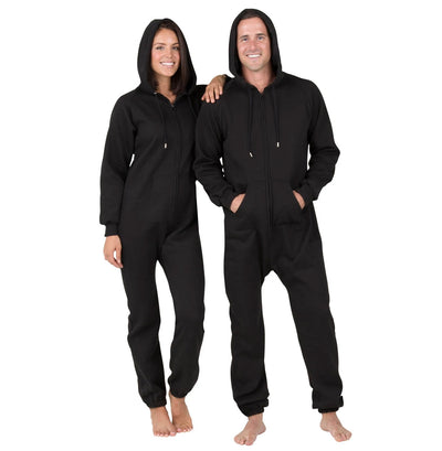 Family Matching Pitch Black Hoodie Onepiece Onesie
