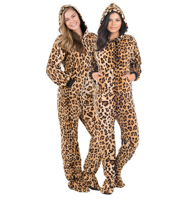 Family Matching Cheetah Spots Hoodie Chenille Onesie