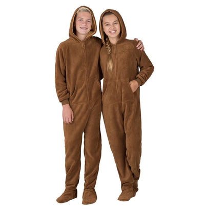 Family Matching Teddy Bear Hoodie Chenille Onesie