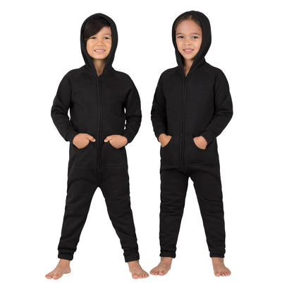 Family Matching Pitch Black Hoodie Onepiece Onesie