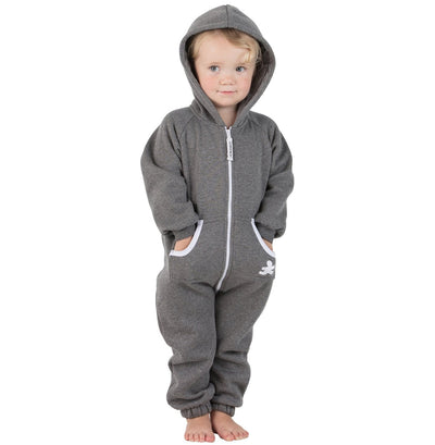 Family Matching Charcoal Gray Hoodie Onepiece Onesie