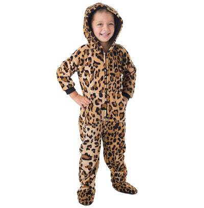 Family Matching Cheetah Spots Hoodie Chenille Onesie