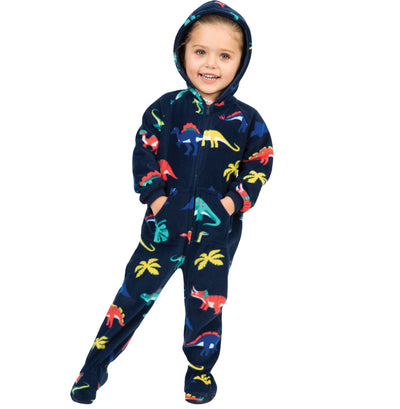 Family Matching Dinosaur Kingdom Hoodie Fleece Onesie