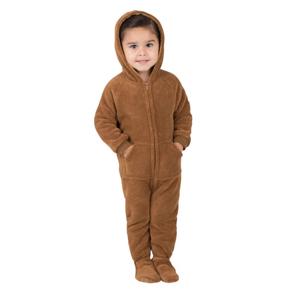 Family Matching Teddy Bear Hoodie Chenille Onesie
