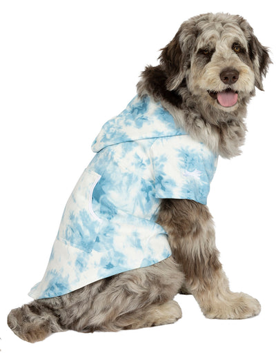 Tie Dye Blue Pet Hoodie