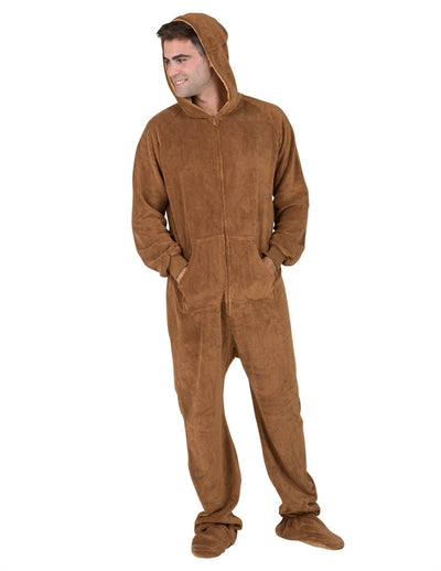 Teddy Bear Adult Hoodie Chenille Onesie