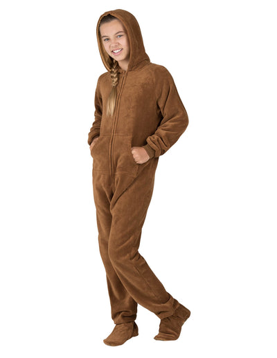 Teddy Bear Kids Hoodie Chenille Onesie