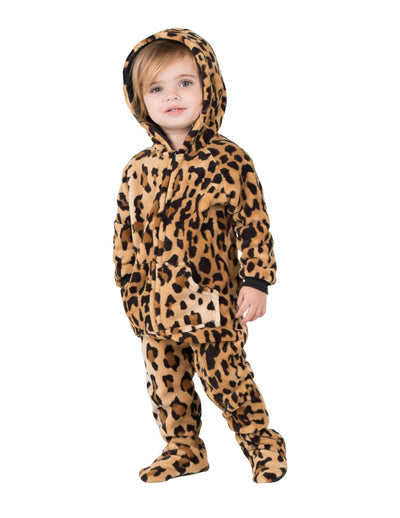 Cheetah Spots Infant Hoodie Chenille Onesie