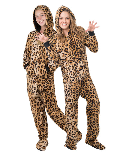 Cheetah Spots Kids Hoodie Chenille Onesie