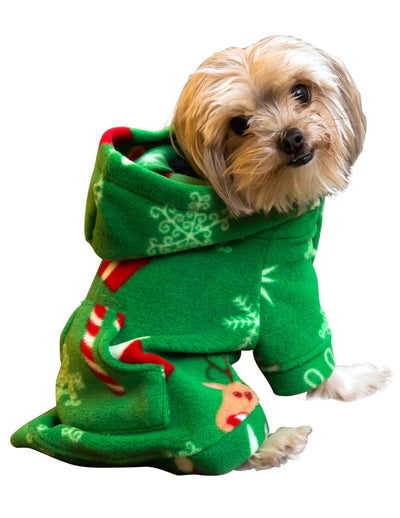 Tis The Season Pet Pjs Fleece Hoodie