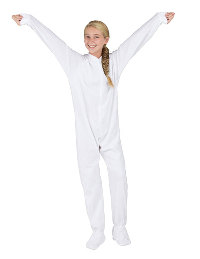 Arctic White Kids Fleece Onesie