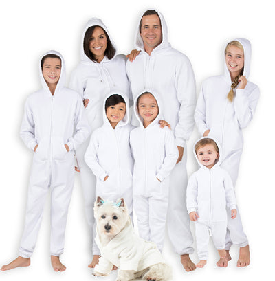 Family Matching White Frosting Hoodie Onepiece Onesie