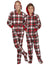 Festive Plaid Kids Hoodie Fleece Onesie