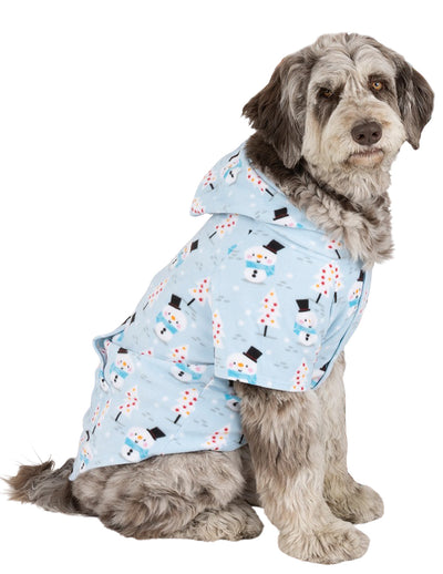 Frosty Winter Pet Pjs Fleece Hoodie