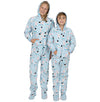 Family Matching Frosty Winter Hoodie Fleece Onesie