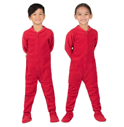 Family Matching Bright Red Fleece Onesie