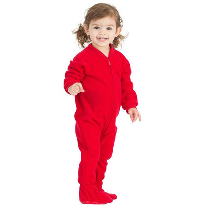 Family Matching Bright Red Fleece Onesie