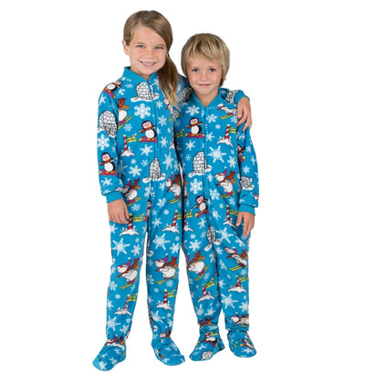  Little Boys & Girls Winter Fun Fleece Footed Pajamas