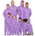 Family Matching Purple Rain Hoodie Fleece Onesie