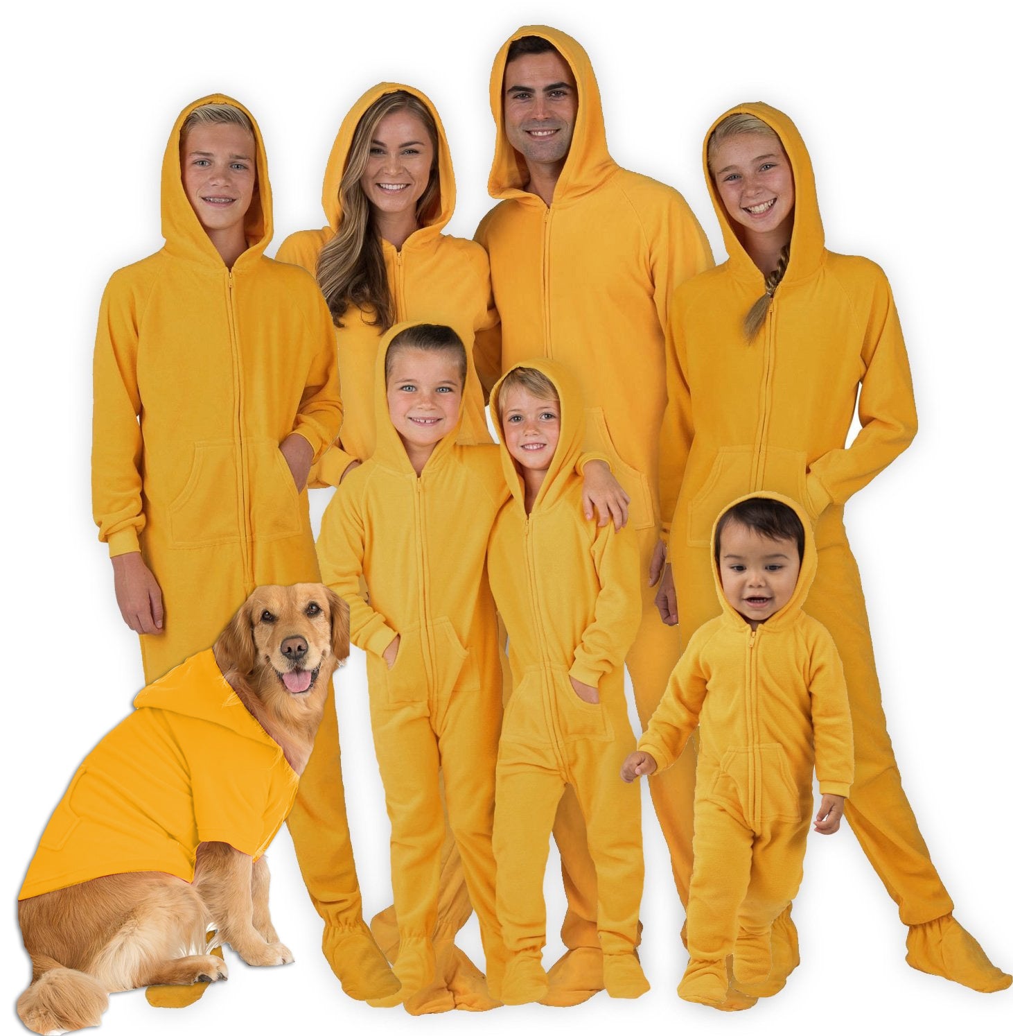 Family Matching Creamsicle Hoodie Fleece Onesie