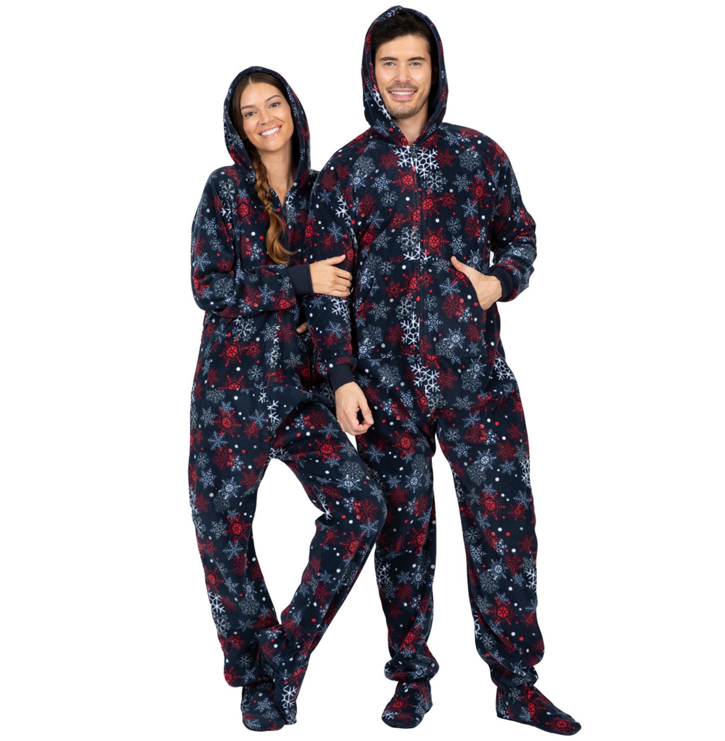 Christmas Pajamas Stitch Onesie Couples Stitch Onesie Adult Family
