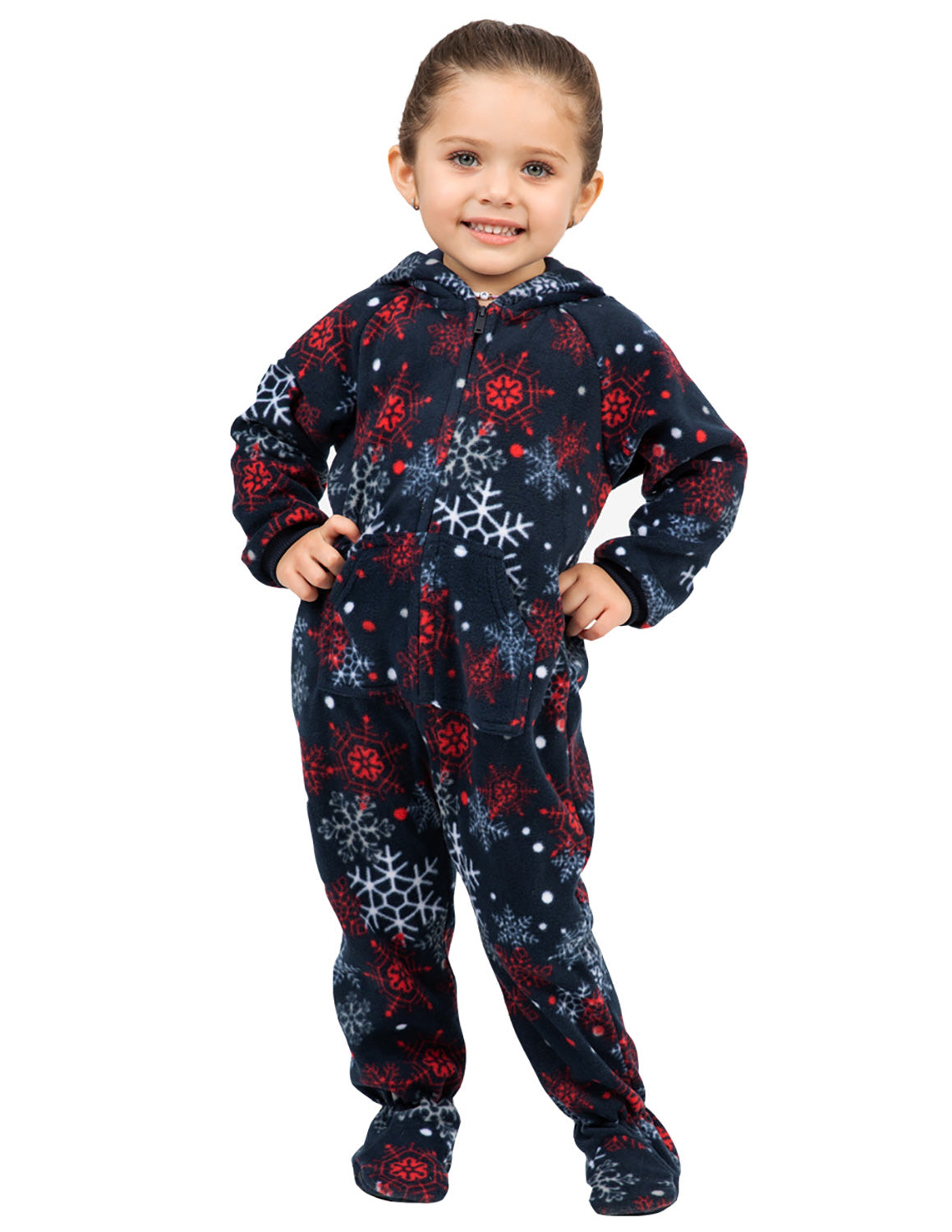 thumbnail image 2 of Angelina Womens & Kid's Fleece Novelty One-Piece Hooded 2 of 9