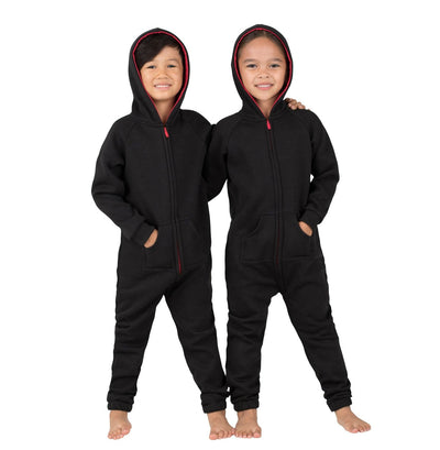 Family Matching Black & Red Hoodie Onepiece Onesie