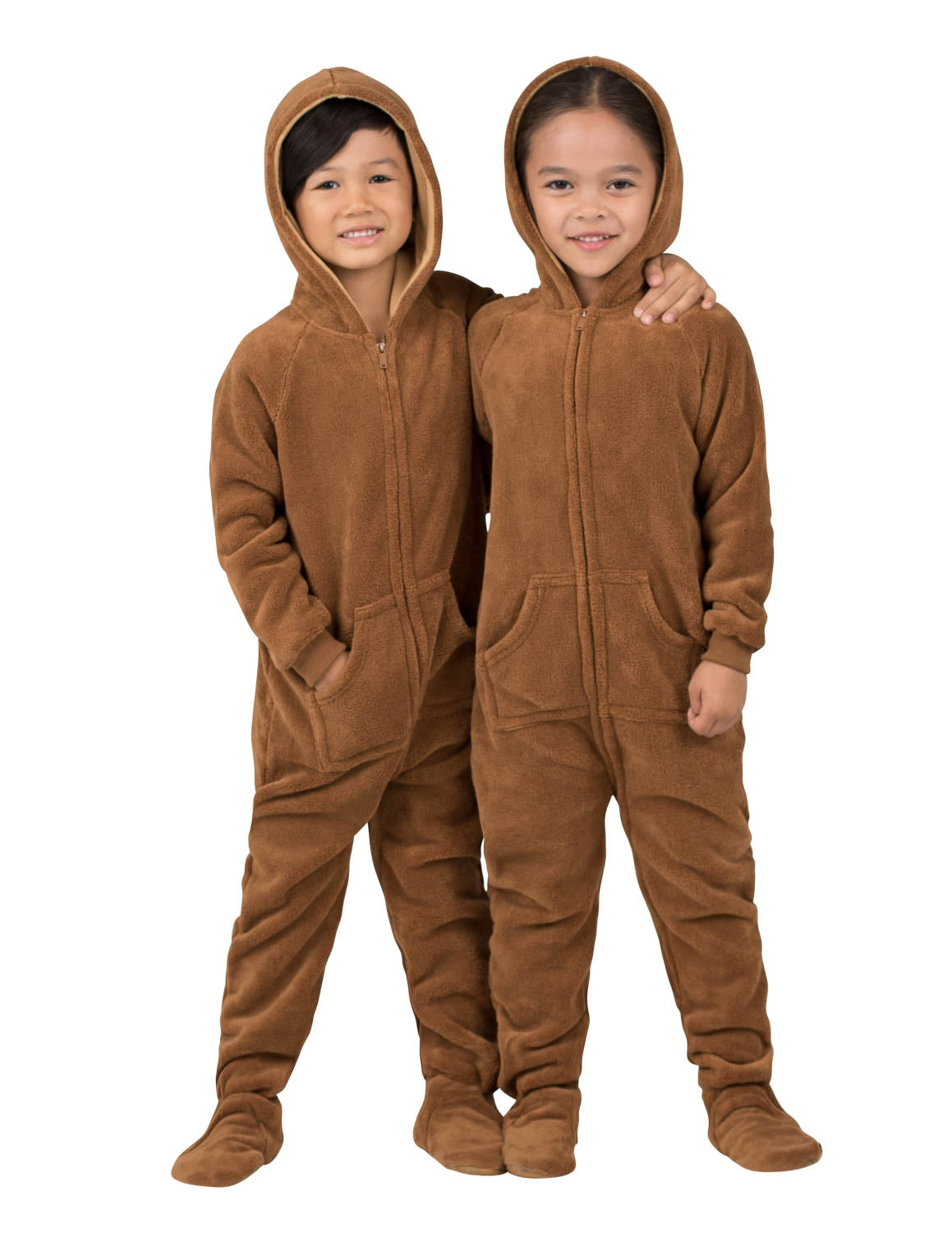 Arctic White Hoodie One Piece - Adult Hooded Footed Pajamas, One Piece  Hooded Pjs