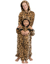 Cheetah Spots Kids Hoodie Footless Chenille