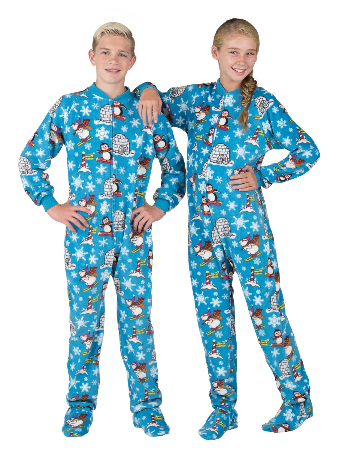 Winter Wonderland - Kids Footed Pajamas, Kids Pajamas