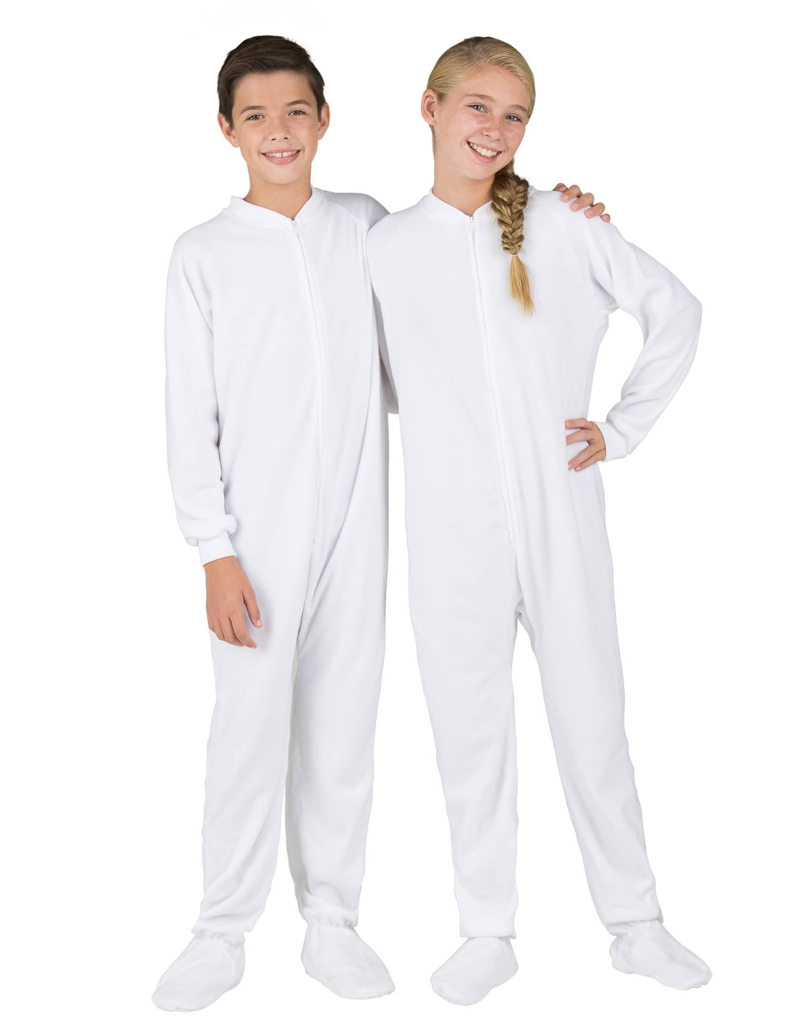 Kids Fleece Footed Pjs - Footed Pajamas Co.