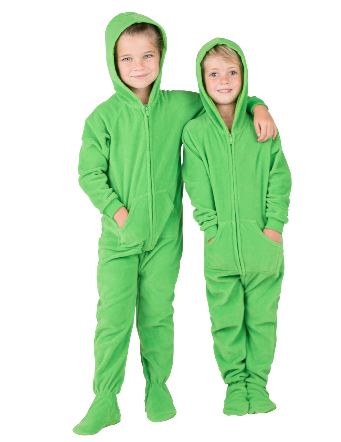 Emerald Green Pet Pjs Fleece Hoodie - Main Image