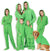 Family Matching Emerald Green Hoodie Fleece Onesie