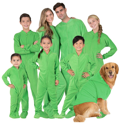 Family Matching Emerald Green Fleece Onesie