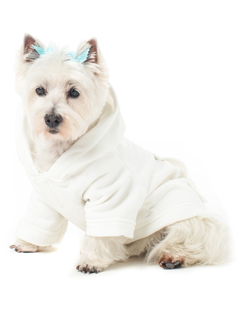 White Frosting Pet Hoodie