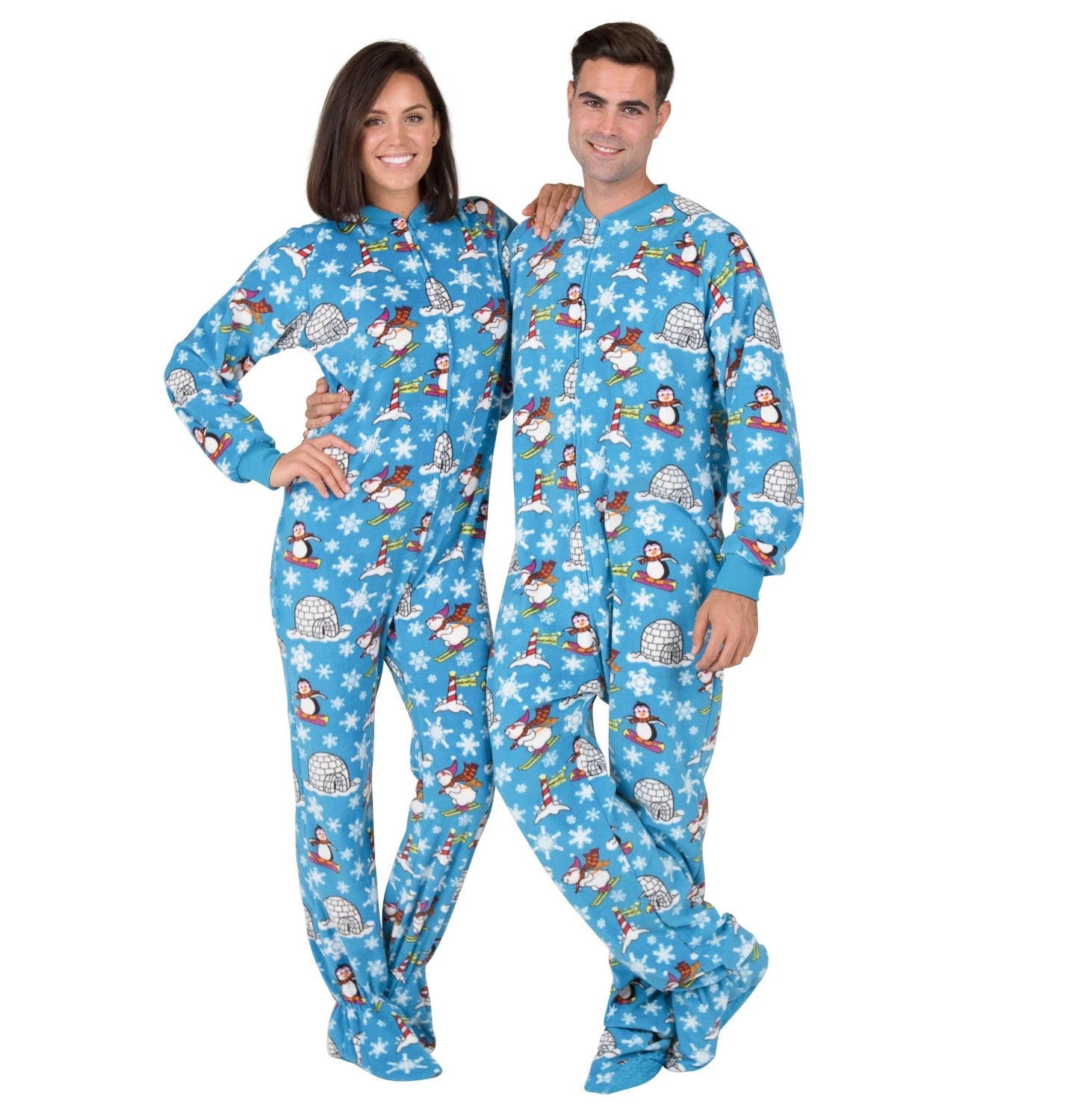 Winter Wonderland - Family Matching Footed Pajamas  Onesies for Boys,  Girls, Men, Women and Pets - Footed Pajamas Co.