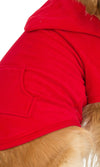 Bright Red Pet Pjs Fleece Hoodie